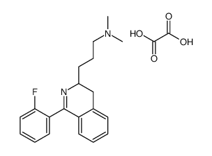 3-[1-(2-fluorophenyl)-3,4-dihydroisoquinolin-3-yl]-N,N-dimethylpropan-1-amine,oxalic acid结构式