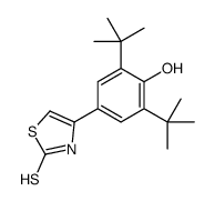 4-(3,5-ditert-butyl-4-hydroxyphenyl)-3H-1,3-thiazole-2-thione Structure