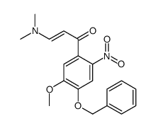 (E)-1-(4-(苄氧基)-5-甲氧基-2-硝基苯基)-3-(二甲基氨基)-2-丙烯-1-酮结构式