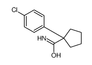 1-(4-CHLOROPHENYL)CYCLOPENTANECARBOXAMIDE structure