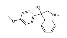 2-amino-1-(4-methoxy-phenyl)-1-phenyl-ethanol结构式