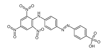 4-[4-(2,4,6-trinitro-anilino)-phenylazo]-benzenesulfonic acid Structure