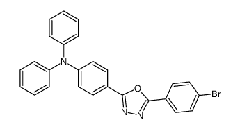 4-(5-(4-bromophenyl)-1,3,4-oxadiazol-2-yl)-N,N-diphenylaniline Structure