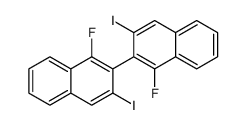 1-fluoro-2-(1-fluoro-3-iodonaphthalen-2-yl)-3-iodonaphthalene结构式