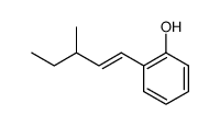 (E)-2-(3-methylpent-1-enyl)phenol结构式