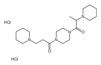 2-piperidin-1-yl-1-[4-(3-piperidin-1-ylpropanoyl)piperazin-1-yl]propan-1-one,dihydrochloride结构式