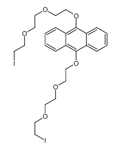 9,10-bis[2-[2-(2-iodoethoxy)ethoxy]ethoxy]anthracene Structure