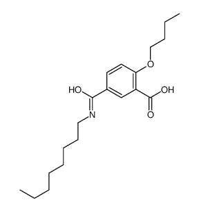 2-butoxy-5-(octylcarbamoyl)benzoic acid结构式