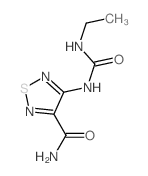 4-(ethylcarbamoylamino)-1,2,5-thiadiazole-3-carboxamide结构式