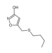 5-(butylsulfanylmethyl)-1,2-oxazol-3-one结构式