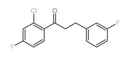 2'-CHLORO-4'-FLUORO-3-(3-FLUOROPHENYL)PROPIOPHENONE结构式