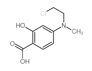 4-(2-chloroethyl-methyl-amino)-2-hydroxy-benzoic acid Structure