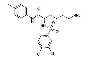 (S)-6-amino-2-(3,4-dichloro-benzenesulfonylamino)-hexanoic acid p-tolylamide结构式