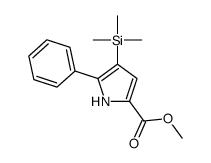 methyl 5-phenyl-4-trimethylsilyl-1H-pyrrole-2-carboxylate结构式