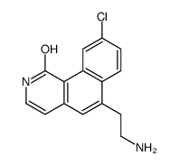 6-(2-aminoethyl)-9-chloro-2H-benzo[h]isoquinolin-1-one结构式