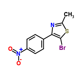 5-Bromo-2-methyl-4-(4-nitrophenyl)-1,3-thiazole structure