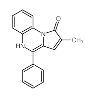 2-methyl-4-phenyl-5H-pyrrolo[1,2-a]quinoxalin-1-one结构式