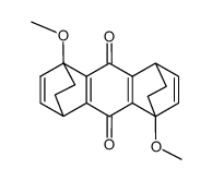 1,5-Dimethoxy-1,4,5,8-diethano-1,4,5,8-tetrahydro-anthrachinon-(9,10)结构式