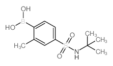 (4-(N-(tert-Butyl)sulfamoyl)-2-methylphenyl)boronic acid Structure