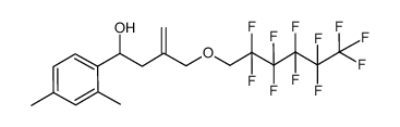 1-(2,4-dimethyl-phenyl)-3-(2,2,3,3,4,4,5,5,6,6,6-undecafluoro-hexyloxymethyl)but-3-en-1-ol Structure