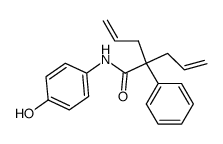 2-Allyl-2-phenyl-pent-4-enoic acid (4-hydroxy-phenyl)-amide Structure