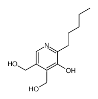 4,5-bis-hydroxymethyl-2-pentyl-pyridin-3-ol结构式