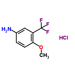 4-METHOXY-3-(TRIFLUOROMETHYL)ANILINE HYDROCHLORIDE结构式