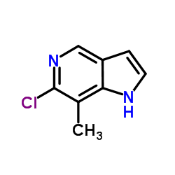 1H-Pyrrolo[3,2-c]pyridine, 6-chloro-7-Methyl- Structure