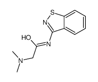 N-(1,2-benzothiazol-3-yl)-2-(dimethylamino)acetamide结构式