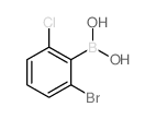 (2-Bromo-6-chlorophenyl)boronic acid Structure