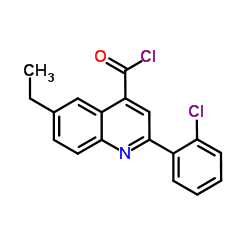 2-(2-Chlorophenyl)-6-ethyl-4-quinolinecarbonyl chloride图片