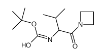 tert-butyl N-[1-(azetidin-1-yl)-3-methyl-1-oxobutan-2-yl]carbamate结构式