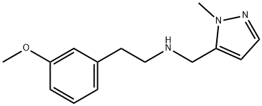 [2-(3-methoxyphenyl)ethyl][(1-methyl-1H-pyrazol-5-yl)methyl]amine Structure