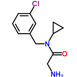 N-(3-Chlorobenzyl)-N-cyclopropylglycinamide Structure