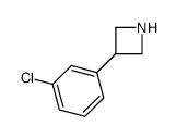 3-(3-Chlorophenyl)azetidine结构式