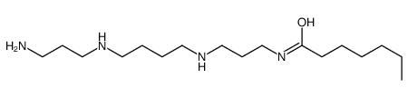 N-[3-[4-(3-aminopropylamino)butylamino]propyl]heptanamide Structure