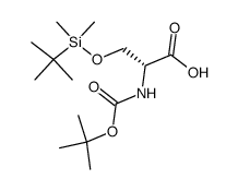 N-Boc-(O)-TBS-D-serine Structure