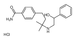 4-[3-[(2-hydroxy-2-phenylethyl)amino]-3-methylbutyl]benzamide,hydrochloride Structure