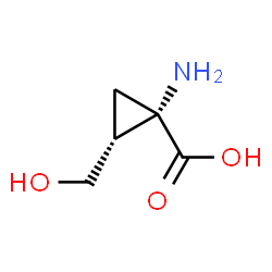 Cyclopropanecarboxylic acid, 1-amino-2-(hydroxymethyl)-, (1S-trans)- (9CI) picture