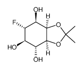 (3aα,4α,5β,6α,7β,7aα)-6-fluorohexahydro-2,2-dimethylbenzo(d)-1,3(2H)-dioxol-4,5,7-triol结构式