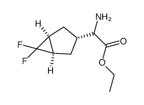 ethyl 2-amino-2-((1R,3r,5S)-6,6-difluorobicyclo[3.1.0]hexan-3-yl)acetate structure