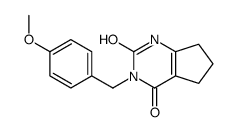 3-(4-Methoxy-benzyl)-1,5,6,7-tetrahydro-cyclopentapyrimidine-2,4-dione结构式