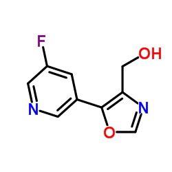 [5-(5-Fluoro-3-pyridinyl)-1,3-oxazol-4-yl]methanol Structure