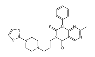 7-methyl-1-phenyl-2-sulfanylidene-3-[3-[4-(1,3-thiazol-2-yl)piperazin-1-yl]propyl]pyrimido[4,5-d]pyrimidin-4-one Structure