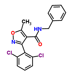 (3-(2,6-DICHLOROPHENYL)-5-METHYLISOXAZOL-4-YL)-N-BENZYLFORMAMIDE图片