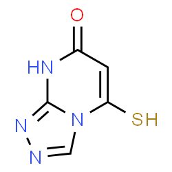 1,2,4-Triazolo[4,3-a]pyrimidin-7(1H)-one,5-mercapto- Structure