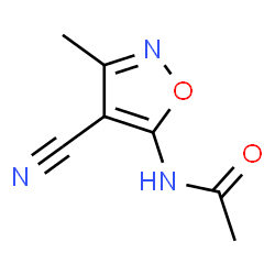 Acetamide, N-(4-cyano-3-methyl-5-isoxazolyl)- (9CI) structure