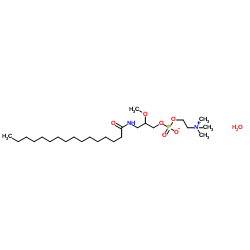 RAC-2-METHOXY-3-HEXADECANAMIDO-1-PROPYL PHOSPHOCHOLINE Structure