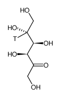 fructose, d-, [3h(g)] Structure