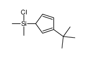 (3-tert-butylcyclopenta-2,4-dien-1-yl)-chloro-dimethylsilane Structure